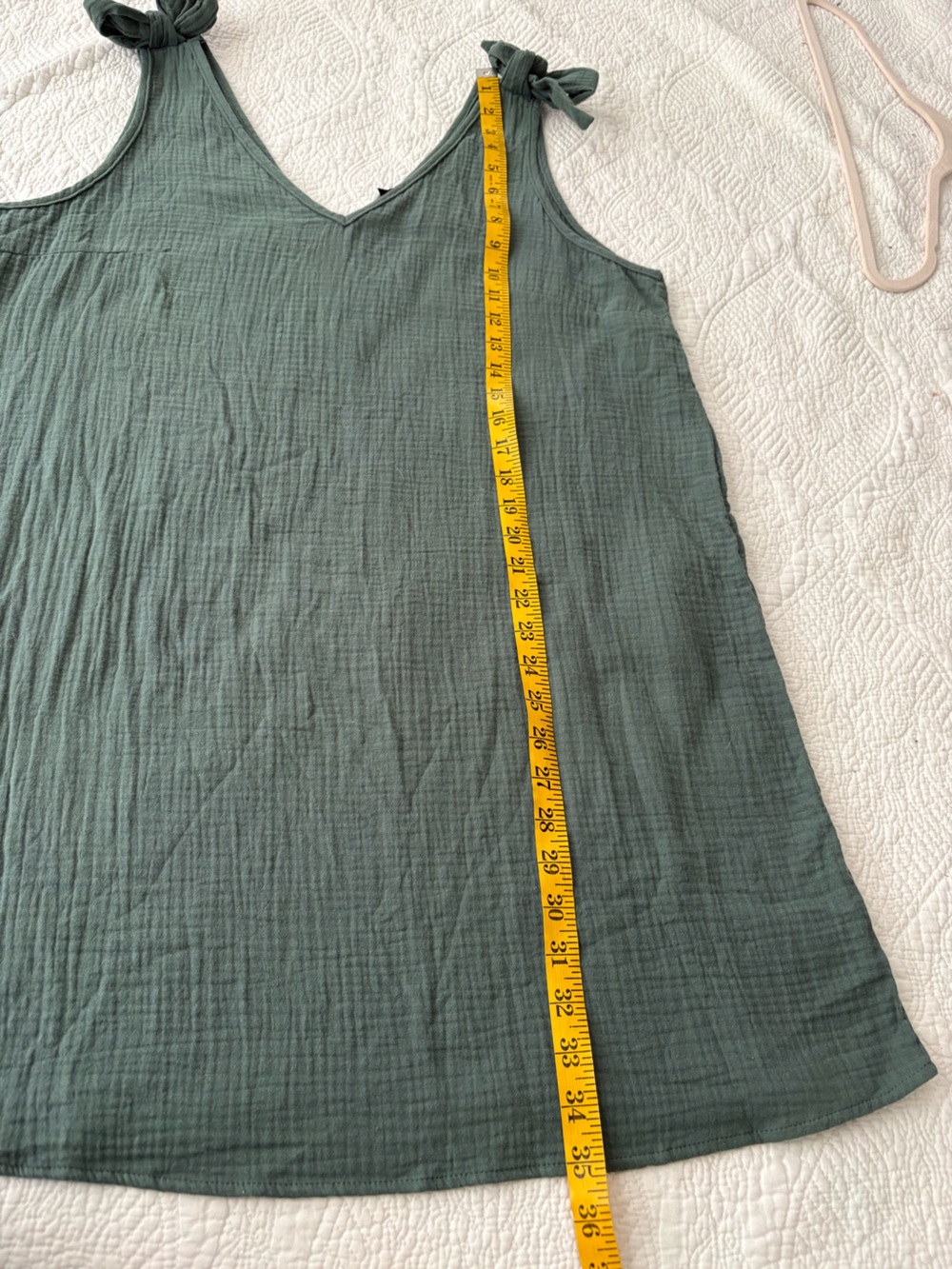 Cupshe Olive Green Tie-Shoulder V-Neck Swim Coverup - Picture 13 of 16